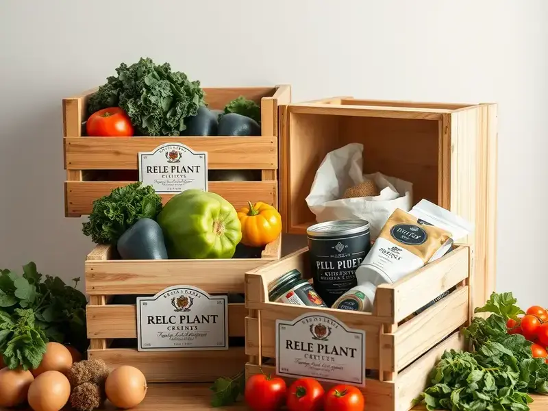 Custom branded produce packaging for restaurant clients
