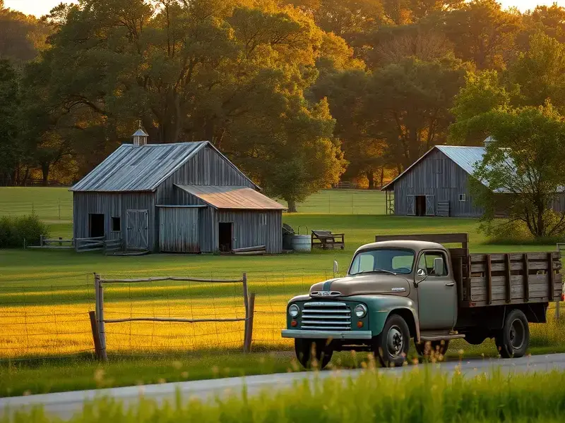 The original Bishop family farm in Smithfield, Rhode Island